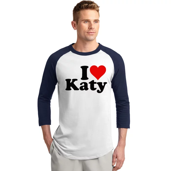 I Heart Love Katy Kate Baseball Sleeve Shirt