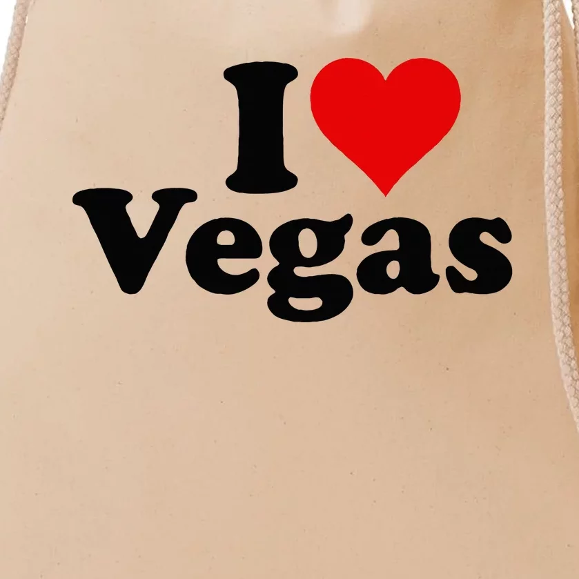 I Heart Love Las Vegas Nevada Drawstring Bag