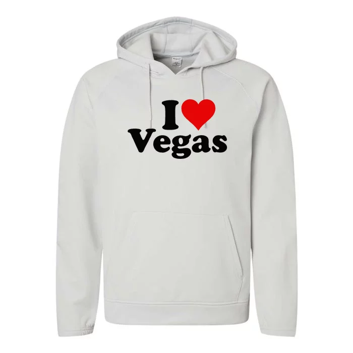 I Heart Love Las Vegas Nevada Performance Fleece Hoodie