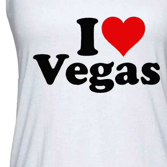 I Heart Love Las Vegas Nevada Ladies Essential Flowy Tank