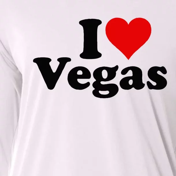 I Heart Love Las Vegas Nevada Cooling Performance Long Sleeve Crew