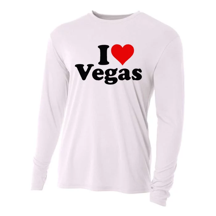 I Heart Love Las Vegas Nevada Cooling Performance Long Sleeve Crew