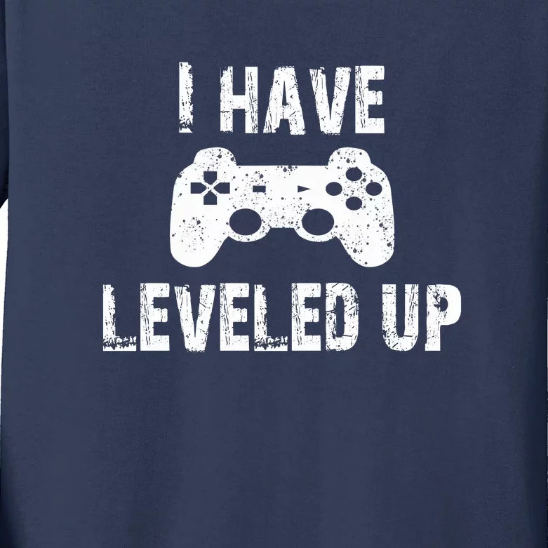 I Have Leveled Up Kids Long Sleeve Shirt