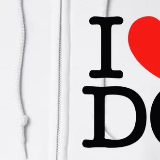 I Heart Love Washington WA DC Classic Font Full Zip Hoodie