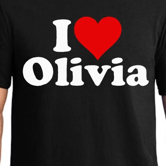 I Heart Love Olivia Olive Pajama Set