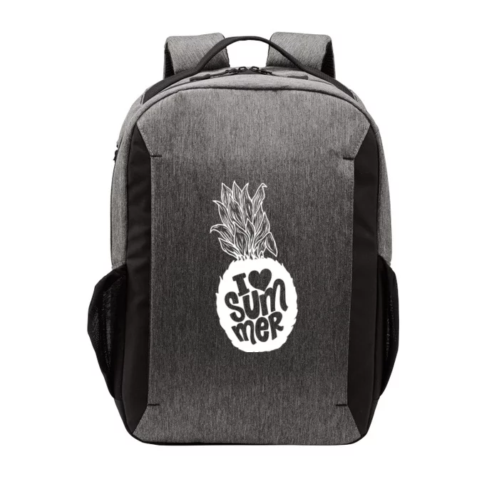 I Heart (Love) Summer Pineapple Vector Backpack