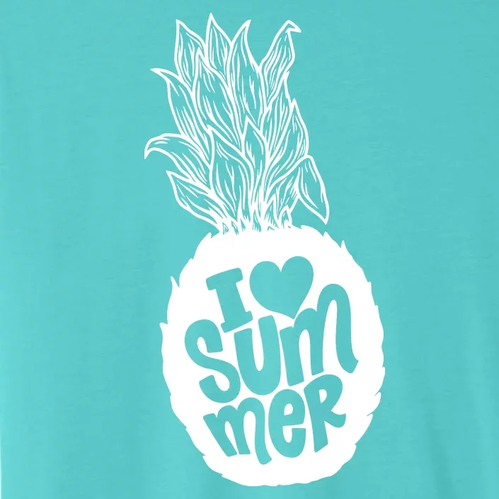 I Heart (Love) Summer Pineapple ChromaSoft Performance T-Shirt