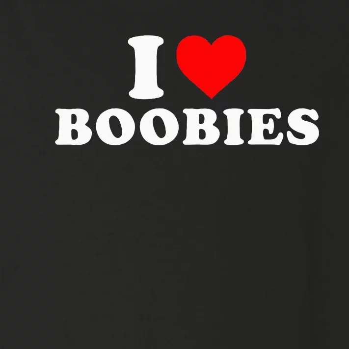 I Heart Love Boobies Toddler Long Sleeve Shirt