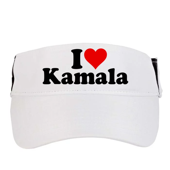 I Heart Love Kamala Harris Adult Drive Performance Visor