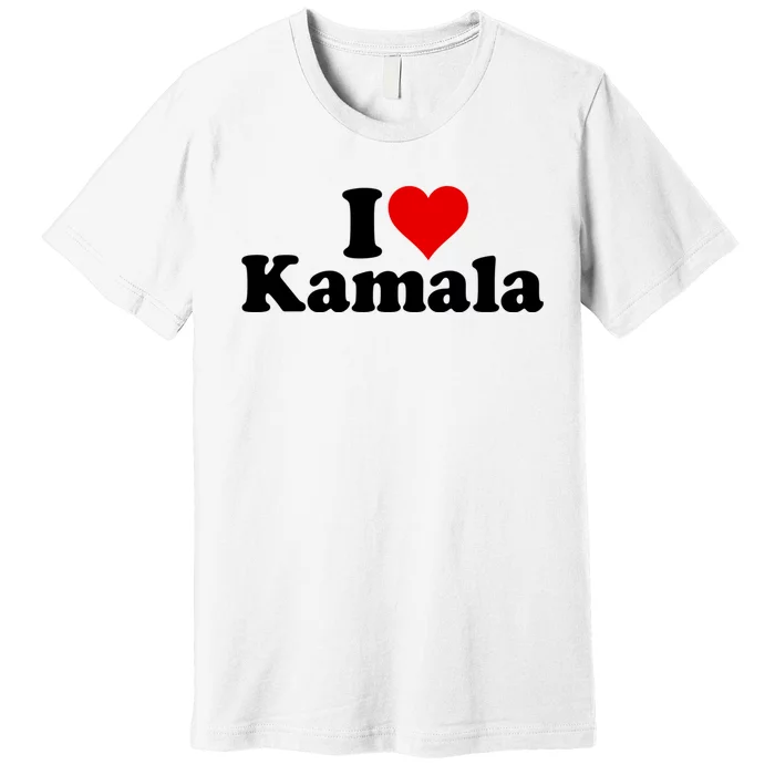 I Heart Love Kamala Harris Premium T-Shirt