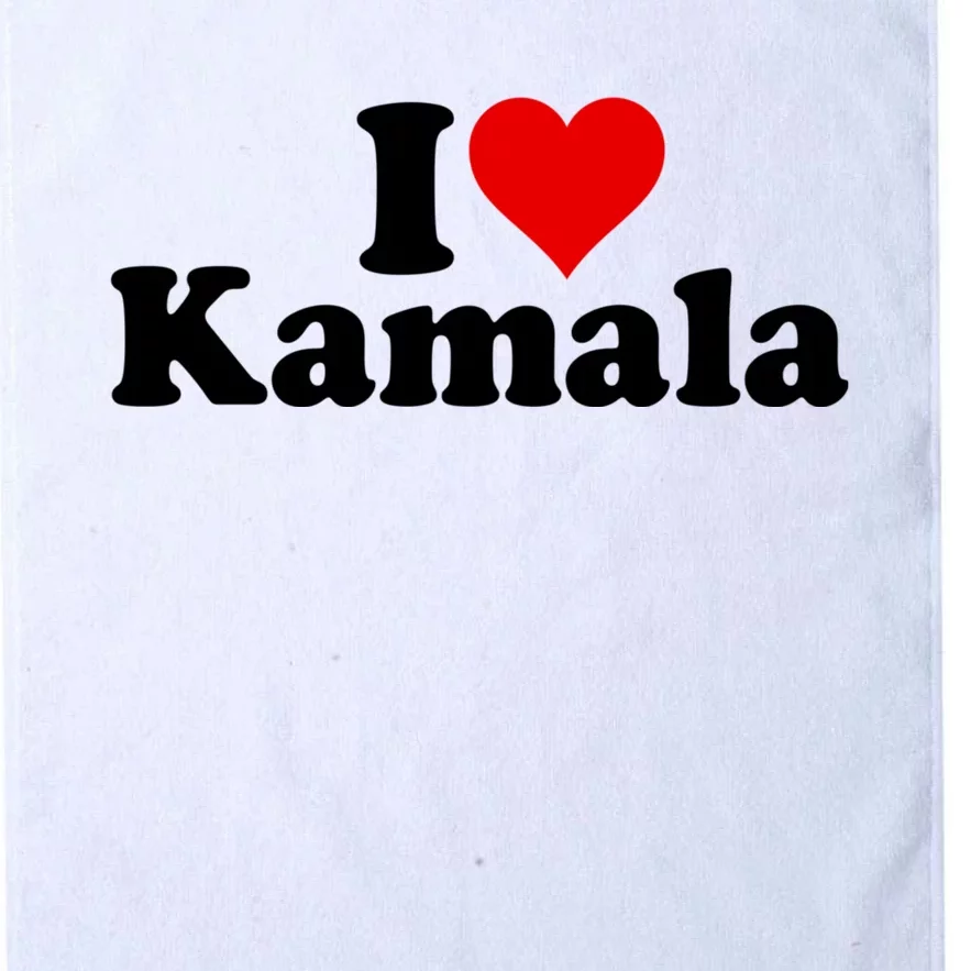 I Heart Love Kamala Harris Platinum Collection Golf Towel