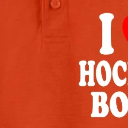 I Heart (Love) Hockey Skating Ice Attraction Hot Sexy Gift Dry Zone Grid Performance Polo