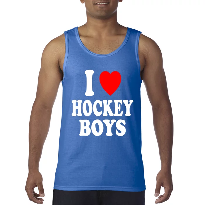 I Heart (Love) Hockey Skating Ice Attraction Hot Sexy Gift Tank Top