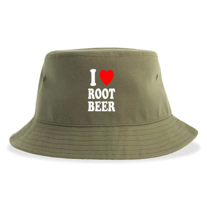 I Heart (Love) Root Beer Favorite Soda Soft Drink Float Sustainable Bucket Hat