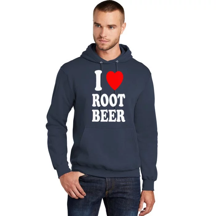 I Heart (Love) Root Beer Favorite Soda Soft Drink Float Tall Hoodie