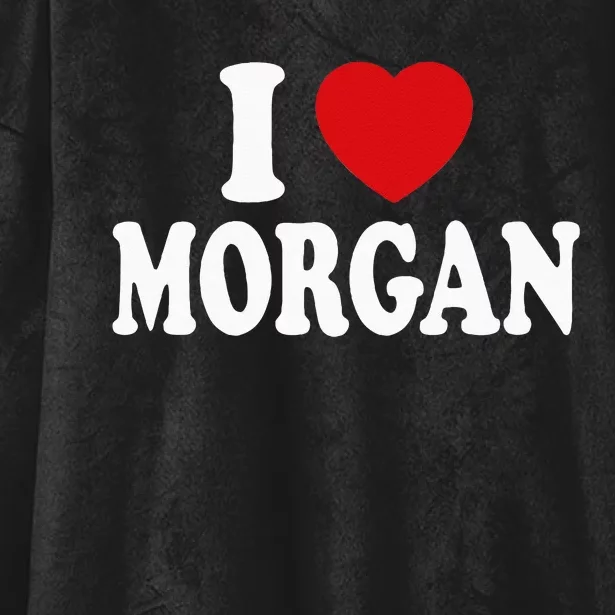 I HEART LOVE MORGAN Hooded Wearable Blanket