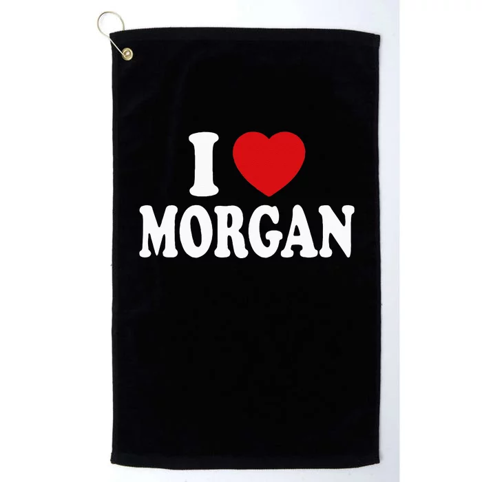 I HEART LOVE MORGAN Platinum Collection Golf Towel