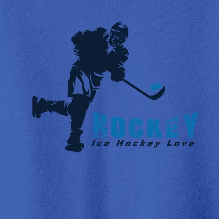 Ice Hockey Love Arena Design Meaningful Gift Toddler T-Shirt