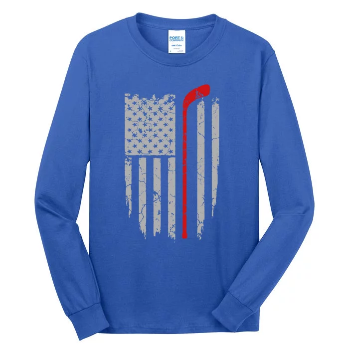 Ice Hockey Lover Funny Gift Idea Cool Cute Gift Tall Long Sleeve T-Shirt