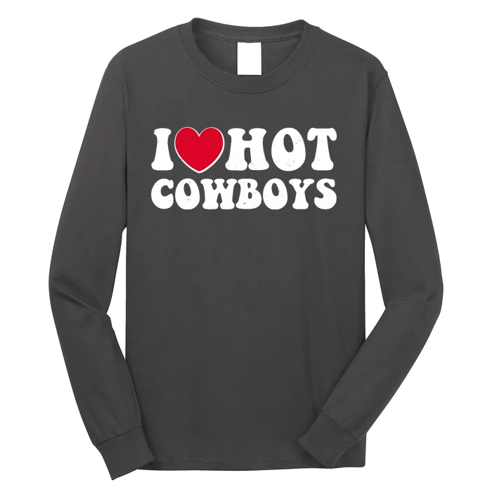 I Heart Love Hot Cowboys Long Sleeve Shirt