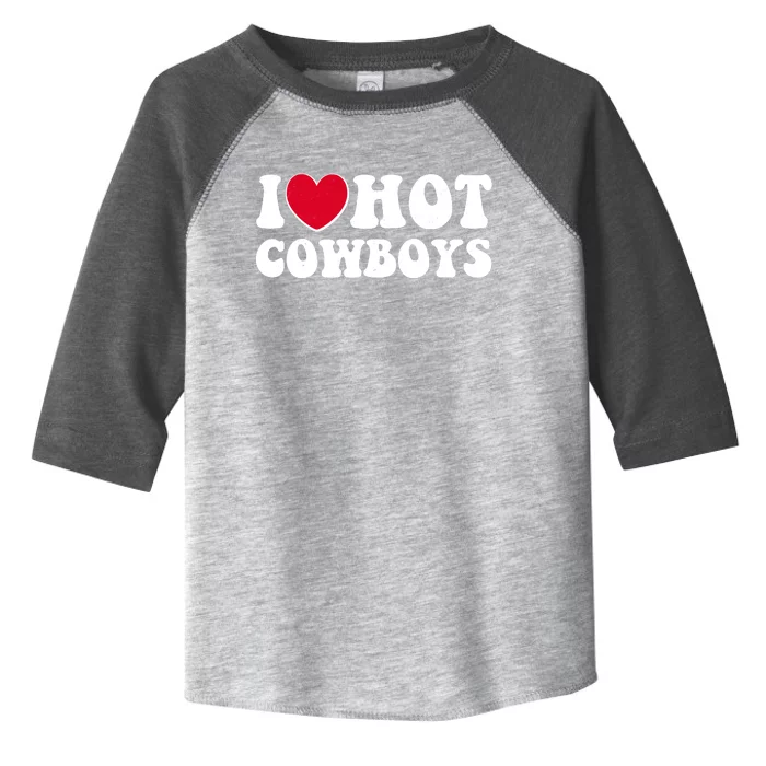 I Heart Love Hot Cowboys Toddler Fine Jersey T-Shirt