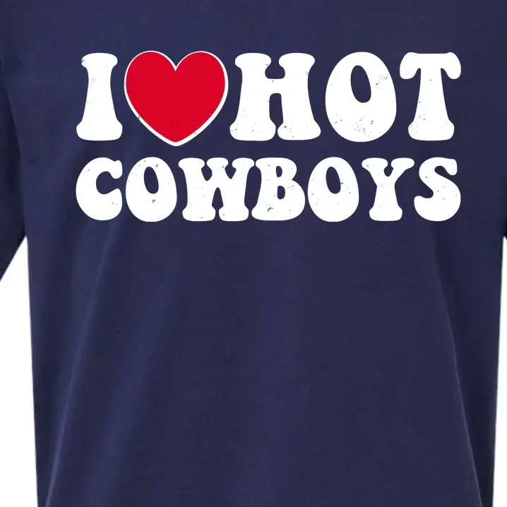 I Heart Love Hot Cowboys Sueded Cloud Jersey T-Shirt