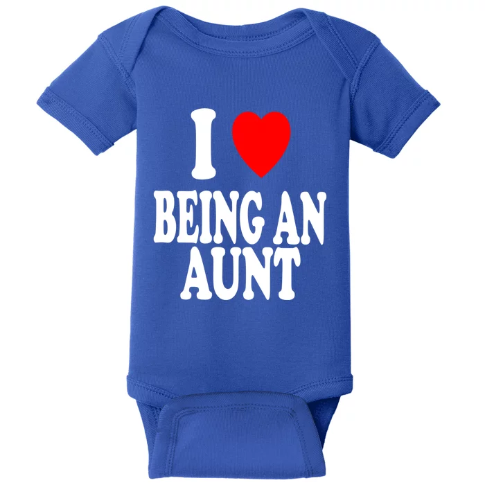 I Heart (Love) Being An Aunt Gift Baby Bodysuit