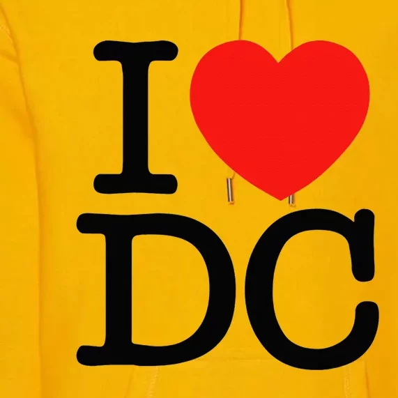 I Heart Love Washington Wa Dc Premium Hoodie