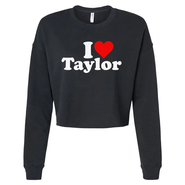 I HEART LOVE TAYLOR Cropped Pullover Crew