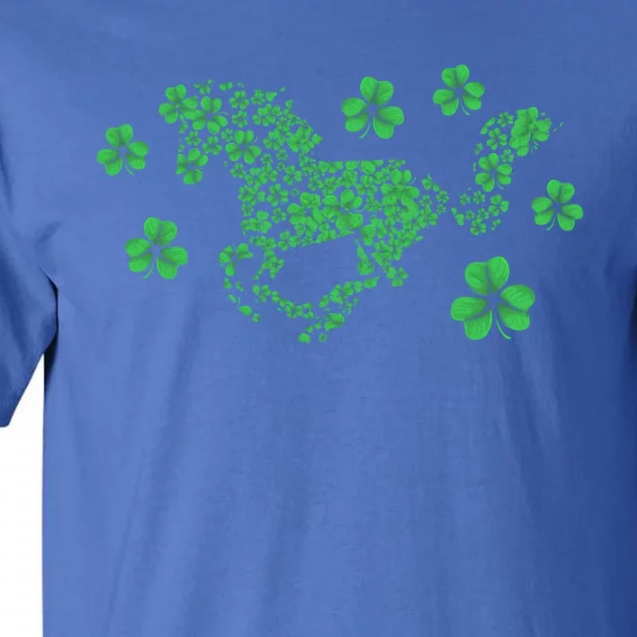 Irish Horse Lover Horseback Riding Equestrian Rider Shamrock Meaningful Gift Tall T-Shirt