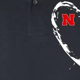 I Heart Love Nebraska Football Softstyle Adult Sport Polo