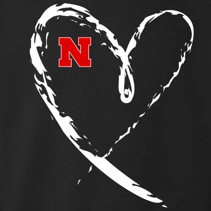 I Heart Love Nebraska Football Toddler Hoodie