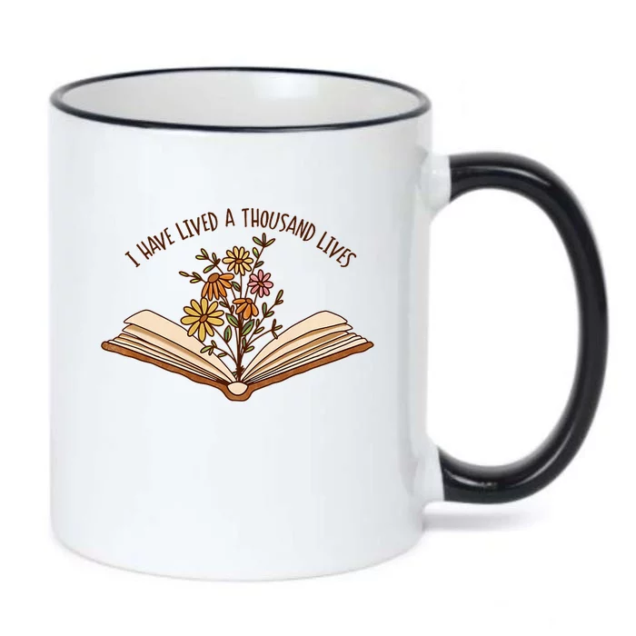 I Have Lived A Thousand Lives Bookworm Reading Book Black Color Changing Mug