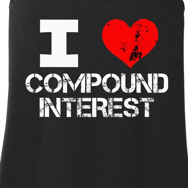 I Heart Love Compound Interest Financial Literacy Campaign Ladies Essential Tank