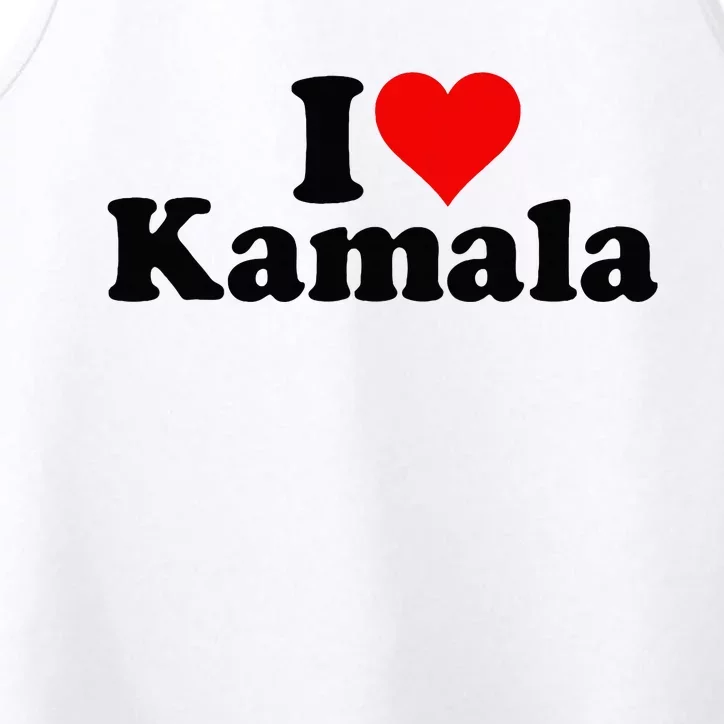 I Heart Love Kamala Harris Performance Tank