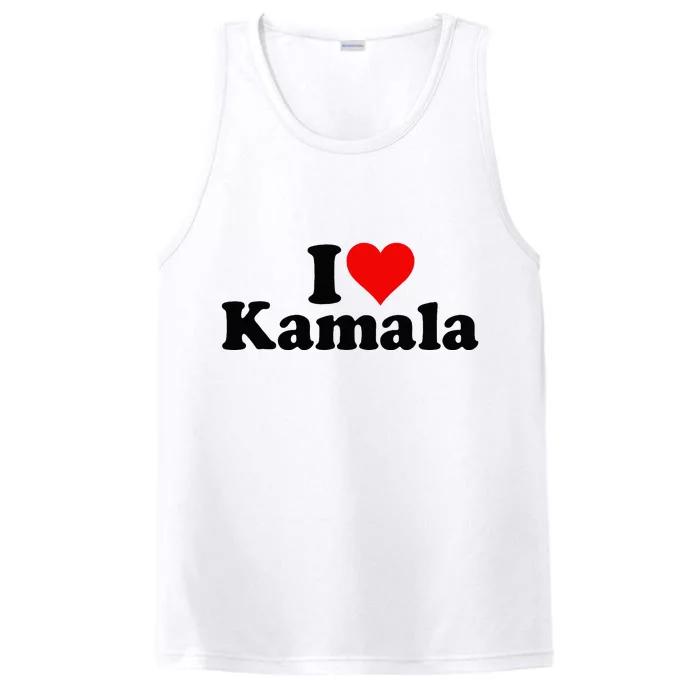 I Heart Love Kamala Harris Performance Tank