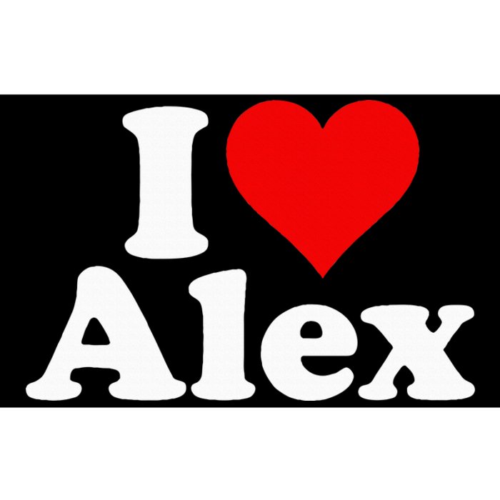 I Heart Love Alex Alexandra Alexander Alexis Bumper Sticker