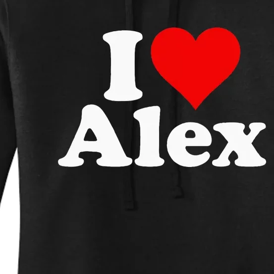 I Heart Love Alex Alexandra Alexander Alexis Women's Pullover Hoodie