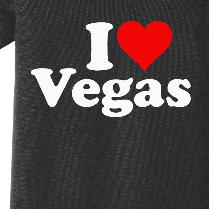 I Heart Love Las Vegas Nevada Baby Bodysuit