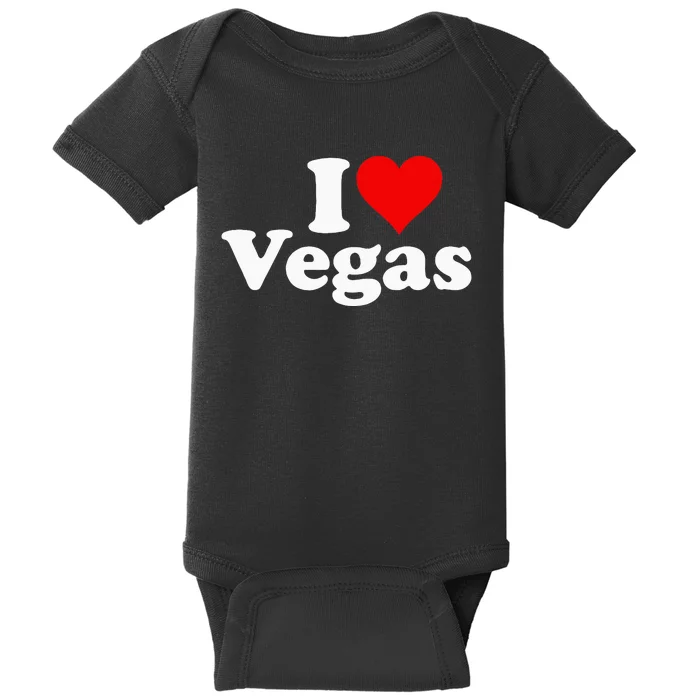 I Heart Love Las Vegas Nevada Baby Bodysuit