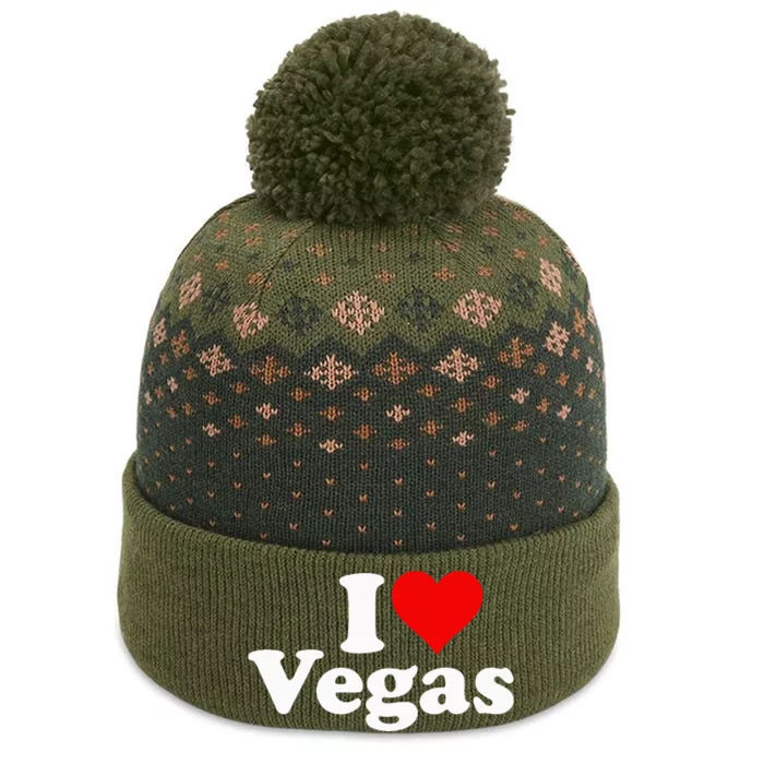 I Heart Love Las Vegas Nevada The Baniff Cuffed Pom Beanie