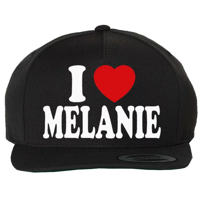 I Heart Love Melanie Wool Snapback Cap