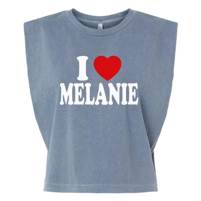 I Heart Love Melanie Garment-Dyed Women's Muscle Tee