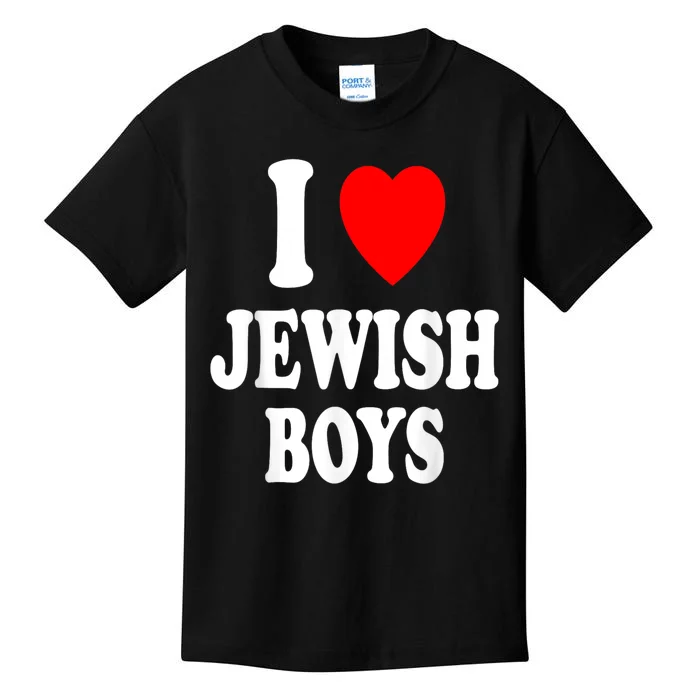 I Heart (Love) Jewish Boy_S Hebrew Israel Attraction Kids T-Shirt