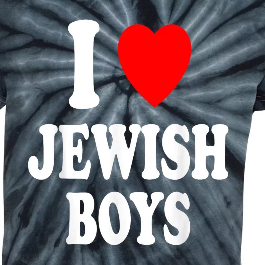 I Heart (Love) Jewish Boy_S Hebrew Israel Attraction Kids Tie-Dye T-Shirt