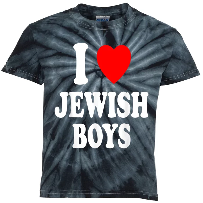 I Heart (Love) Jewish Boy_S Hebrew Israel Attraction Kids Tie-Dye T-Shirt