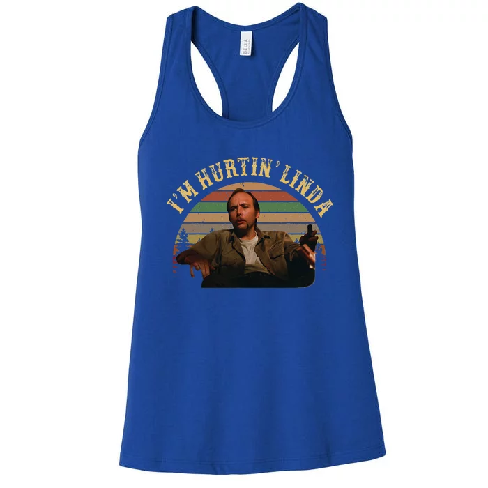 IM Hurtin Linda Vintage Retro Woman Women's Racerback Tank