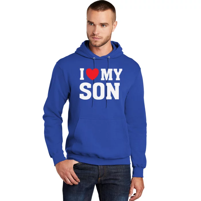 I Heart Love My Son Gift Proud Parent Mom Mother Dad Cute Gift Hoodie