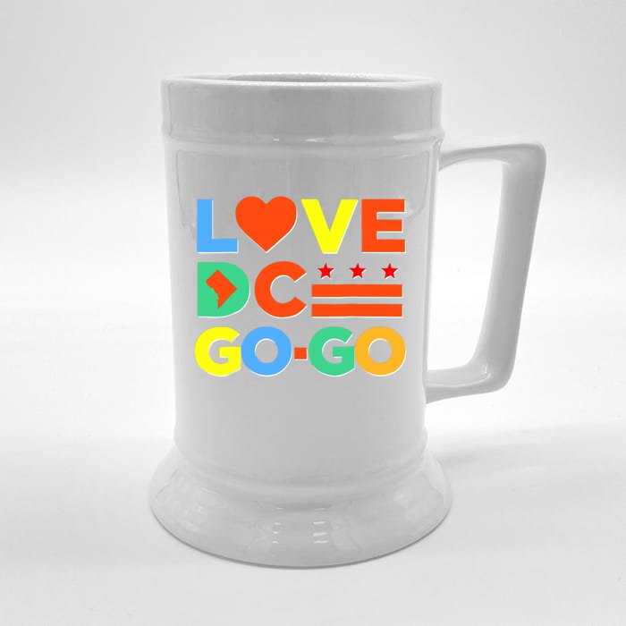 I Heart Love DC Washington D.C I Love Go Go Graphics Front & Back Beer Stein