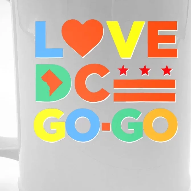 I Heart Love DC Washington D.C I Love Go Go Graphics Front & Back Beer Stein